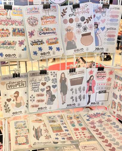 Bazaars, Pop ups and Sticker Shop